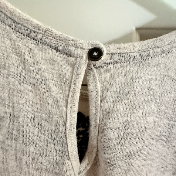 Alter’d State - Beige Blouse with Black Embroidered Flowers - Picture 6 of 6